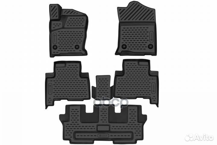 Коврики 3D в салон haval H9, 2015, 5 шт. (пол