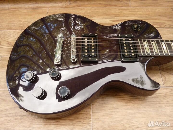 Burny LG-75JP Joe Perry Trans Black