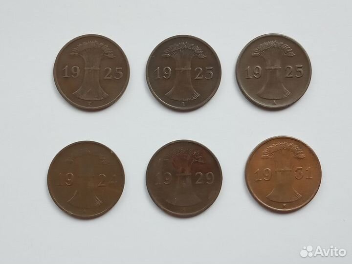 Монеты Германия (Веймарская республика) 1924-1931