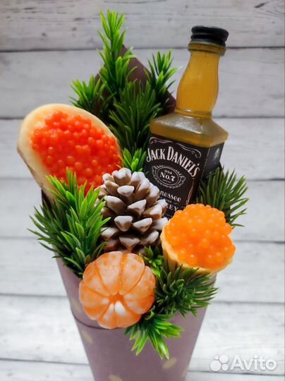 Новогодняя композиция из мыла ручной работы