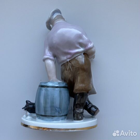 Фарфор статуэтка Повар и кот лфз