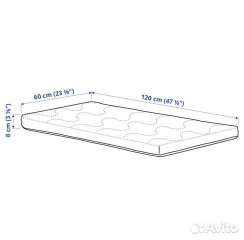 Матрас детский 120 60 IKEA