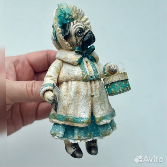 Ватные елочные игрушки