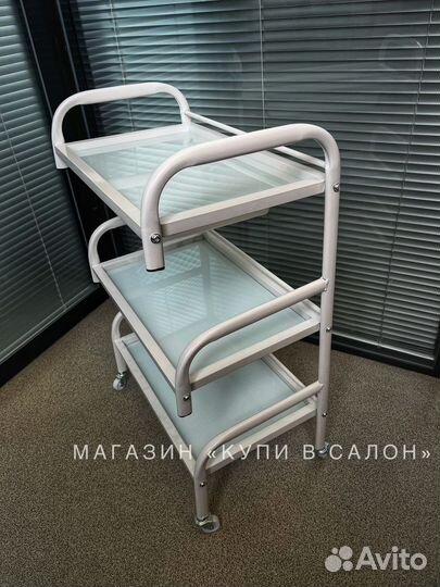 Тележка, этажерка мастера (стекло)