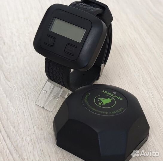 Кнопка вызова официанта Бургер и часы пейджер