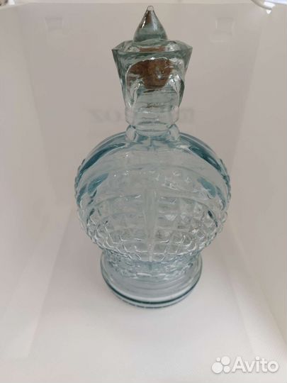 Бутылка для коньяка стеклянная 1 л корона