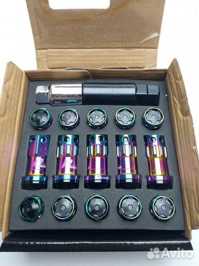 Гайки MAX guard (комплект 20шт) (Хамелеон-черные)