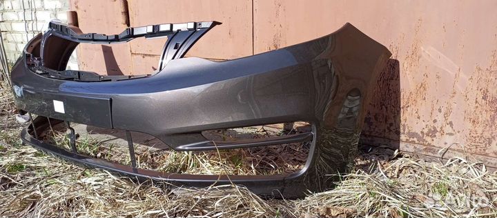 Передний бампер kia rio 3 коричневый