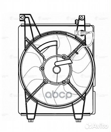 Э/вентилятор кондиц. lfac0803 luzar