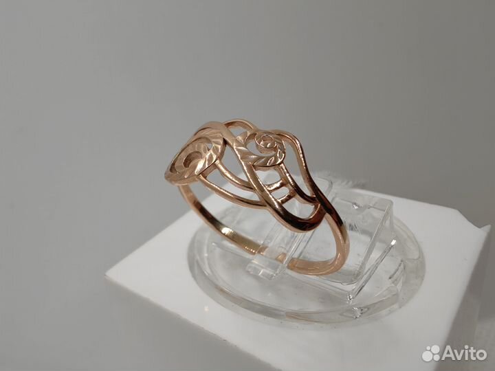 Кольцо без камня (Au 585)(ярм)