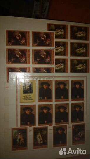 Марки СССР Живопись История Люди 1976-77г (Зел)