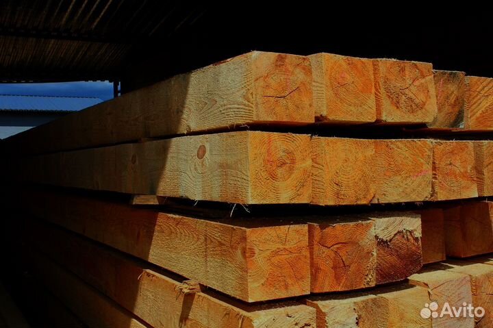 Доставка соснового Бруса 100x100 мм