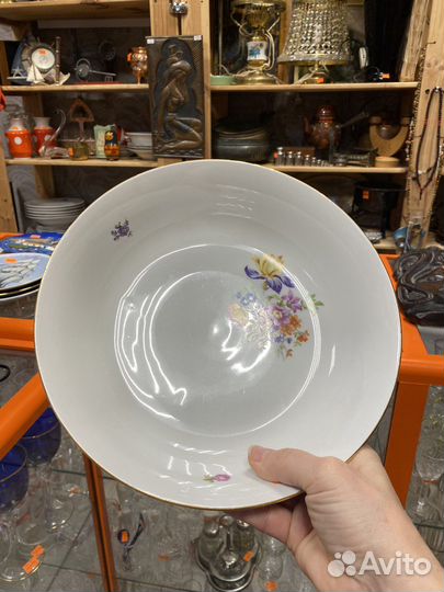 Тарелки, салатник, рулетница гдр