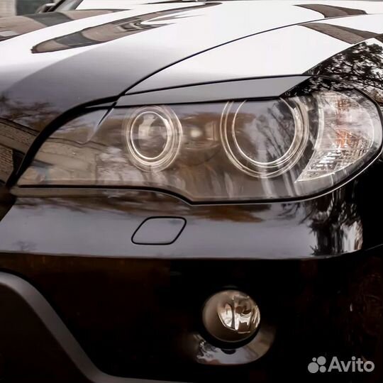 Стекло фары BMW X5 II (E70) (2006 - 2013 Г.В.) (ле