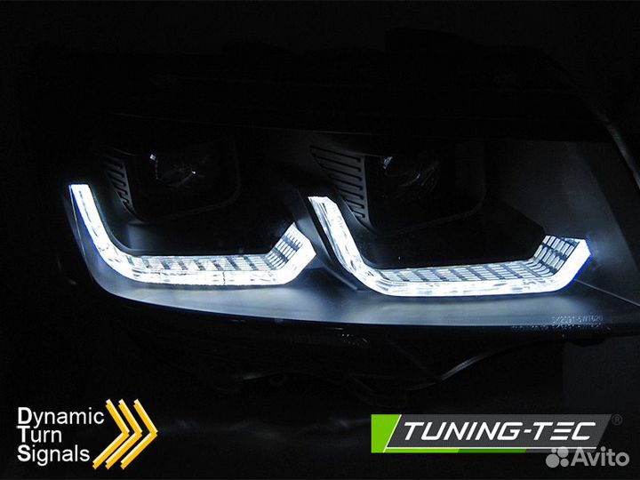 VW T6.1 20- Фары Tube light черные