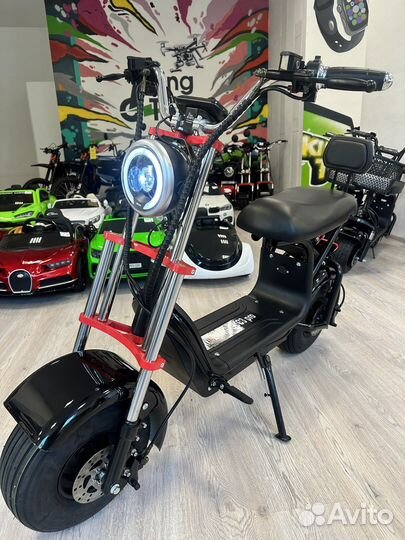 Электроскутер Wolong C3 Pro 1000W 15Ah