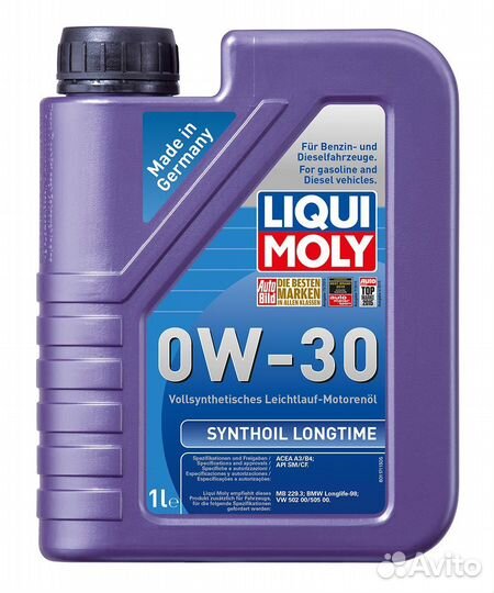 Масло моторное синт. Synthoil Longtime 0W-30 (1л) Liqui moly 8976