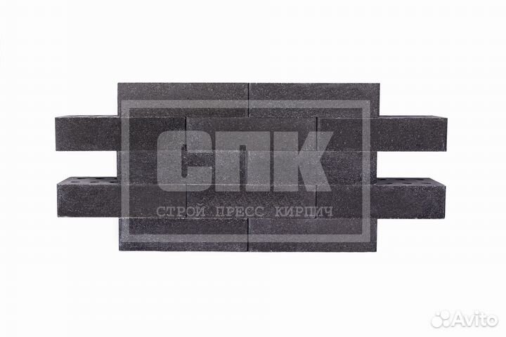 Кирпич облицовочный - Черный Оникс