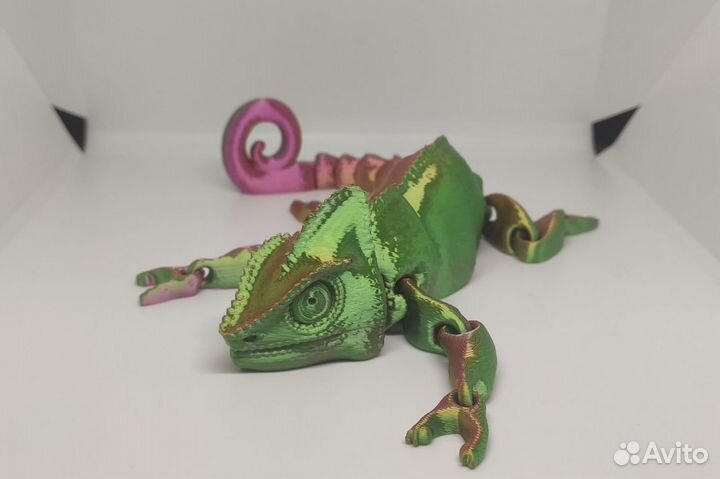 Хамелеон 3D игрушка раскраска антистресс