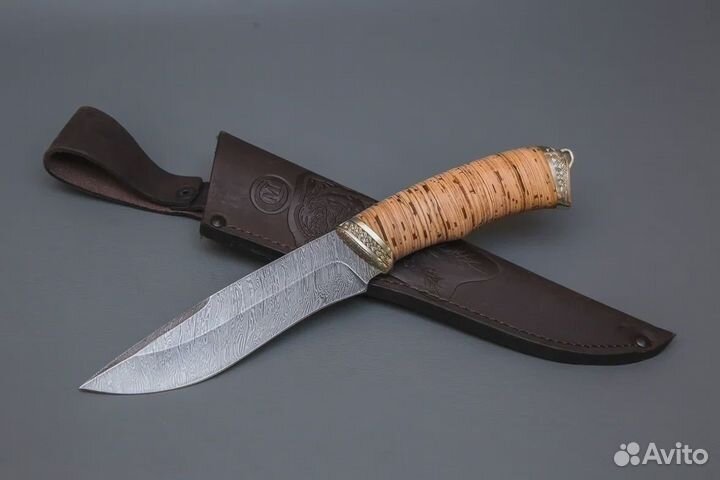 Нож Беркут Сёмин из дамасской стали