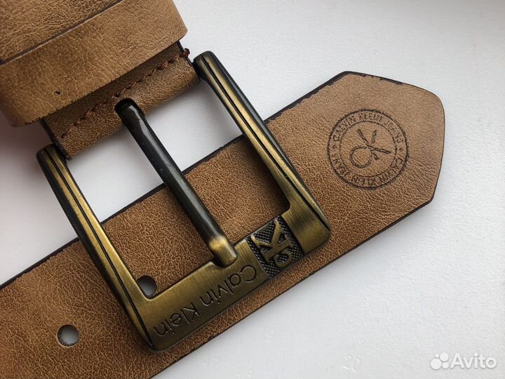 Ремень мужской коричневый Calvin Klein