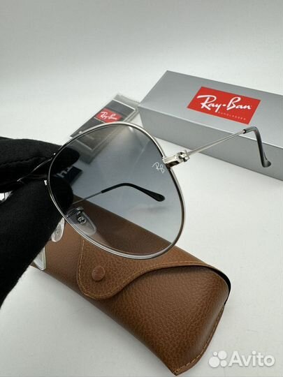 Солнцезащитные очки ray ban aviator стекло