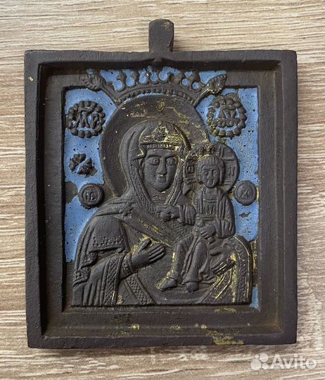 Икона вершковая Богоматерь Смоленская