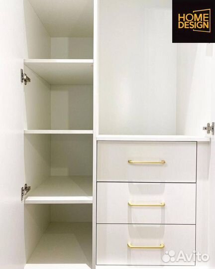 Шкаф распашной с фрезеровкой