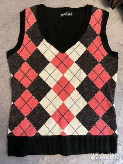 Жилетка в клетку