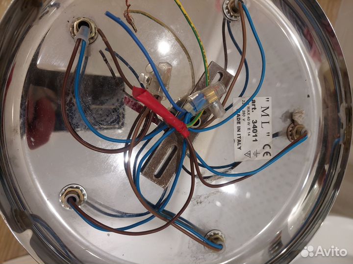 Светильник потолочный италия бу