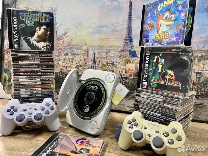 TOP Sony PS One + Игры + Прошита + Джойстики