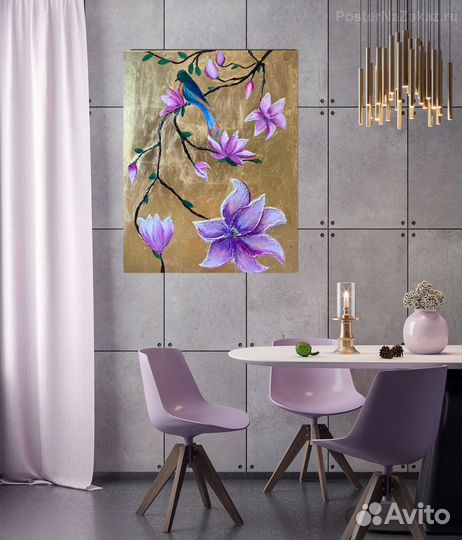 Картина магнолия