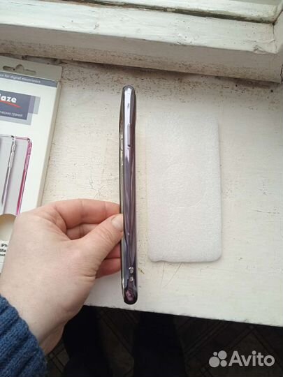 Защитная накладка iPhone XS Max (Чëрная рамка)