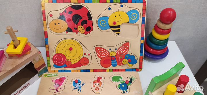 Развивающие деревянные игрушки пакетом