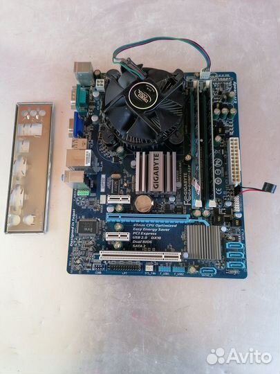 Материнская плата 775 g41 4гб ддр 3