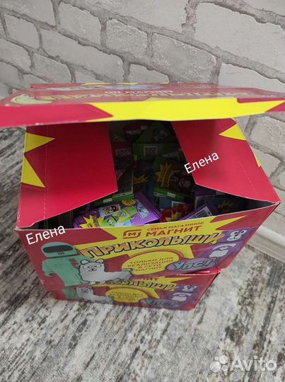 Приколыши магнит 100 шт рандомно в коробке