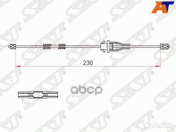 Трос ручного тормоза ford focus 10-16 ST-52-011
