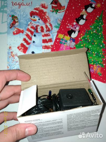 Гирлянда 100 ламп с режимами(цветная)