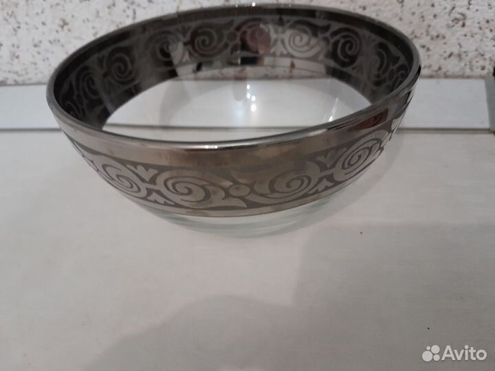 Ваза для конфет цветное стекло