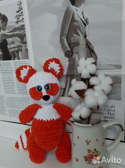 Мягкая игрушка ручной работы Красная панда