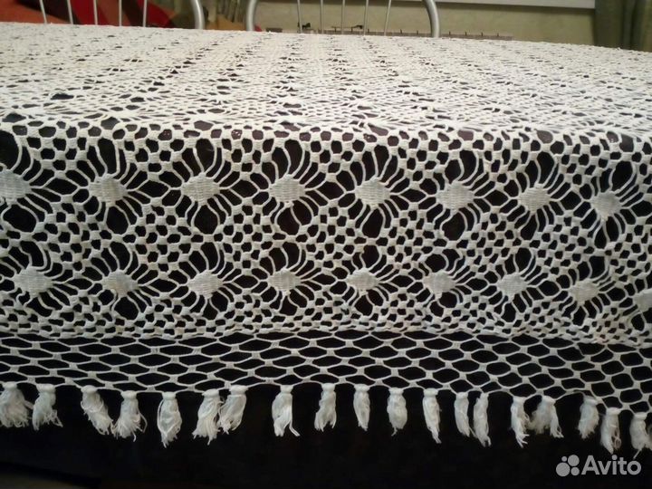 Скатерть вязаная винтаж