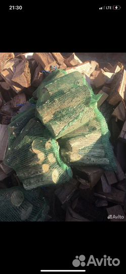 Дрова дубовые в мешках