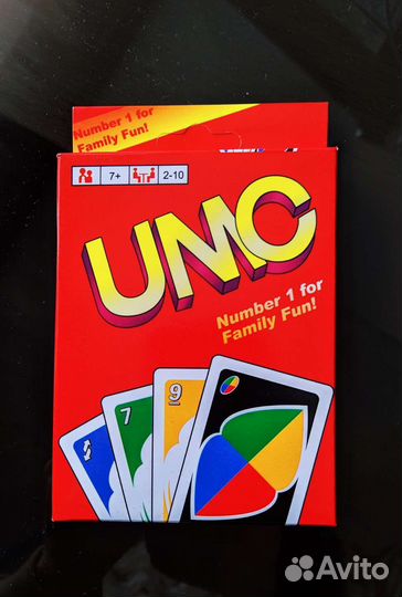 Игральные карты UNO уно игра