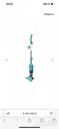 Новый вертикальный пылесос JVC JH-VS111