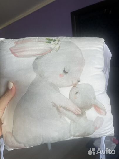 Бортики в детскую кроватку + одеяло