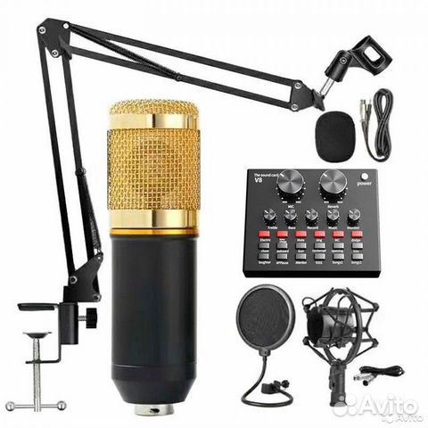 Новый Cтудийный микрофон BM 800 со звуковой картой