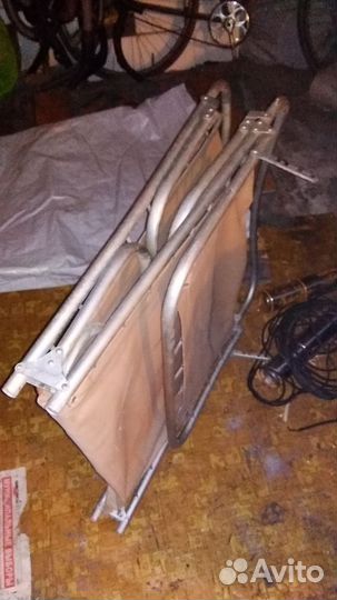 Раскладушка брезентовая