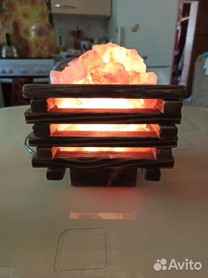 Солевая лампа. Лампа ночник. Подарок