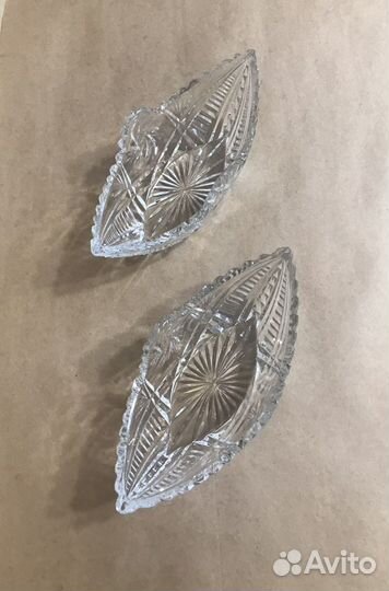 Конфетница, вазa, салaтница.Хрусталь СССР