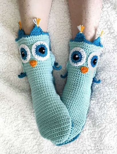 Носки Совушки Сова ручной работы